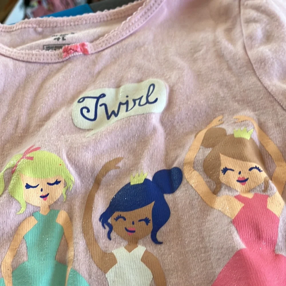 Kids Twirl Ballerina carters  T-Shirt 4t
